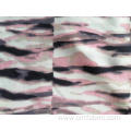 Polyester Woven Wool peach Printed Fabric